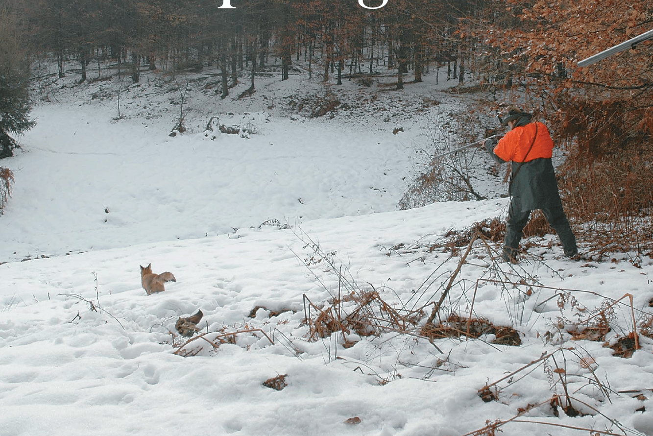 Der Sprengmeister. Baujagd im Winter mit dem Hund